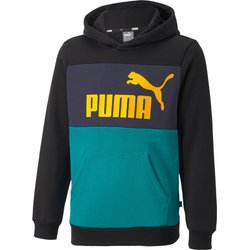 Bluza juniorska Essentials Block Hoodie Puma - czarna - Sport-Shop.pl