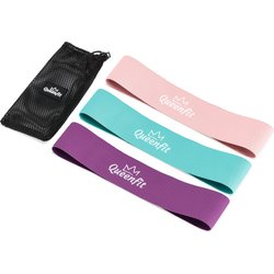 Zestaw gum materiałowych do ćwiczeń Hip Band 3szt Queenfit