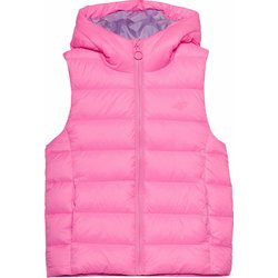 Kamizelka puchowa dziewczęca 4FJWSS24TVJAF080 4F