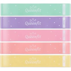 Zestaw gum oporowych do ćwiczeń 0,5-30kg 5szt Queenfit