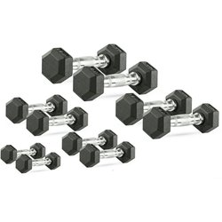 Zestaw hantli Hex PVC 1-10kg 110kg DS Fitness