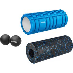 Zestaw do masażu: piłka + 2x roller, wałek Gymtek