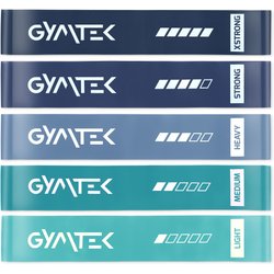 Zestaw gum oporowych do ćwiczeń 0,5-30 kg 5szt Gymtek