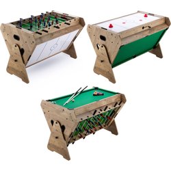 Stół do gry 3w1 Piłkarzyki, Bilard, Cymbergaj Outtec