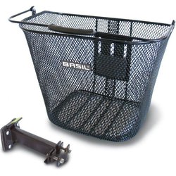 Koszyk rowerowy przedni Bremen, uchwyt BaseEasy Basil