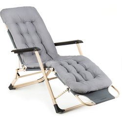 Leżak ogrodowy z poduszką i zagłówkiem Outtec WYPRZEDAŻ