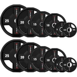 Talerze olimpijskie poliuretanowe TPC Set 25kg HMS