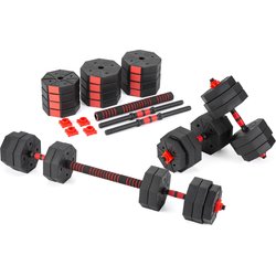 Zestaw hantli regulowanych 2x15kg ze sztangą Gymtek
