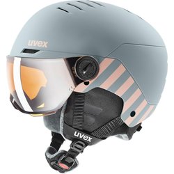 Kask narciarski juniorski Rocket Visor Uvex