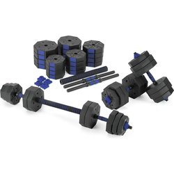 Zestaw hantli regulowanych 2x20kg ze sztangą Gymtek