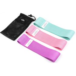 Zestaw gum materiałowych do ćwiczeń Hip Band II 7-35kg 3szt Queenfit
