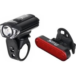 Lampa rowerowa przednia i tylna Lamp Lupus II Set 300lm+10Lm 1100mAh USB-C 2szt. Prox