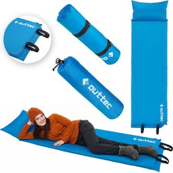 Mata samopompująca z poduszką Pillow 186x53x2,5cm Outtec