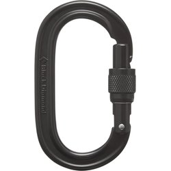 Karabinek Oval Keylock Screwgate Carabiner Black Diamond