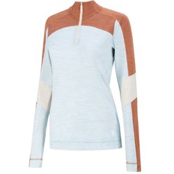 Longsleeve damski Classic Thermal Merino Base Layer Colorblock 1/4 Zip SmartWool