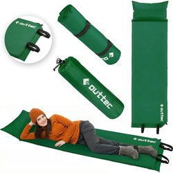 Mata samopompująca z poduszką Pillow 186x53x2,5cm Outtec