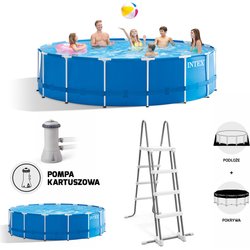 Basen stelażowy Metal Frame 457x122cm Intex