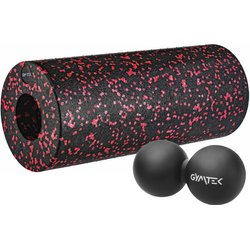 Zestaw do masażu: piłka + roller, wałek Gymtek