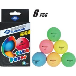 Piłeczki do tenisa stołowego Colour Popps Poly 40+ 6szt. Donic Schildkrot
