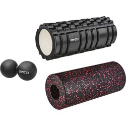 Zestaw do masażu: piłka + 2x roller, wałek Gymtek