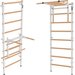 Drabinka gimnastyczna 210x80 cm z drążkiem do ćwiczeń EH-DG06 + DA31 Endorfit - biała