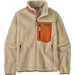 Polar pluszowy damski Classic Retro-X Patagonia - Dark Natural w/Redtail Rust