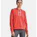 Bluza damska Rival Terry Hoodie Under Armour - czerwony