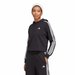 Bluza damska Essentials 3-Stripes French Terry Crop Hoodie Adidas - czarna