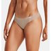 Stringi damskie Pure Stretch Thong 3-pak Under Armour - czarne/beżowe/miks