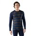 Longsleeve męski Classic Thermal Merino Base Layer Crew Boxed SmartWool - deep navy geo peaks
