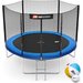 Trampolina 305cm 10FT z siatką zewnętrzną 3 nogi + gratisy Hop Sport