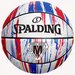 Piłka do koszykówki Marble 7 Spalding - biała/czerwona/niebieska