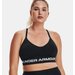 Biustonosz sportowy damski Seamless Low Long Under Armour - czarny