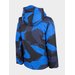 Kurtka chłopięca narciarska HJZ22 JKUMN002 4F - multikolor niebieska