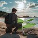 Krzesło plażowe z funkcją leżaka Sun Lite 2w1 Outtec - lime