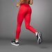 Legginsy damskie Adizero Essentials Full Length Adidas - czerwone