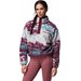 Bluza polarowa damska Helvetia II Printed Crop Columbia - Rich Wine Sisters, Rich Wine