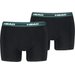Bokserki męskie Elastic Boxer 2 pary Head - black/green