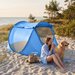 Parawan, namiot plażowy samorozkładający zamykany Canopy Outtec - Canopy niebieski