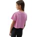 Koszulka, crop top dziewczęcy 4FJWSS24TTSHF1151 4F - jasny róż