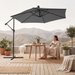 Parasol ogrodowy Modern LED 350cm Luverno - szary
