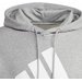 Bluza męska Essentials French Terry Big Logo Hoodie Adidas - czerwona