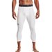 Legginsy męskie HeatGear 3/4 Under Armour - white/black