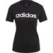 Koszulka damska Loungewear Essentials Slim Logo Tee Adidas - black/white