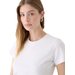 Koszulka, crop top damski OTHWAW24TTSHF2139 Outhorn - biały