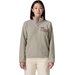 Bluza polarowa damska Lightweight Synchilla Snap-T Fleece Patagonia - Oatmeal Heather w/Moonrise Taupe