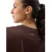 Koszulka damska 4FWSS24TTSHF1354 4F - ciemny brązowy