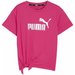 Koszulka juniorska ESS+ Logo Knotted Tee Puma - różowa