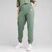Spodnie dresowe damskie ESS+ Embroidery High-Waist Puma - zielone