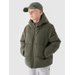 Kurtka puchowa chłopięca TDJAM463 4F - khaki